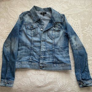 KUT from the Kloth light wash denim jacket (L)